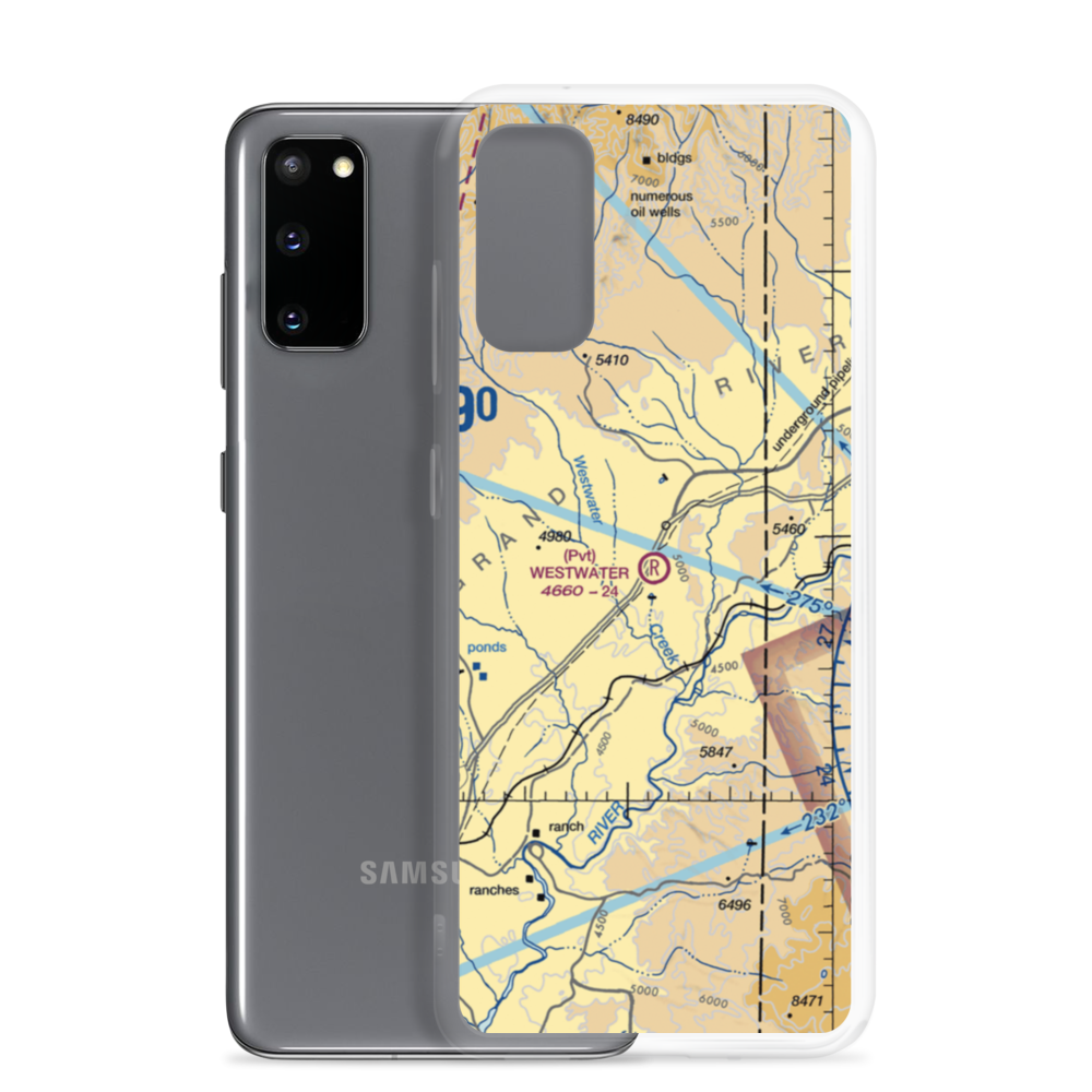 Westwater Airport (UT42) VFR Sectional Samsung Case Samsung Galaxy S20 model shown
