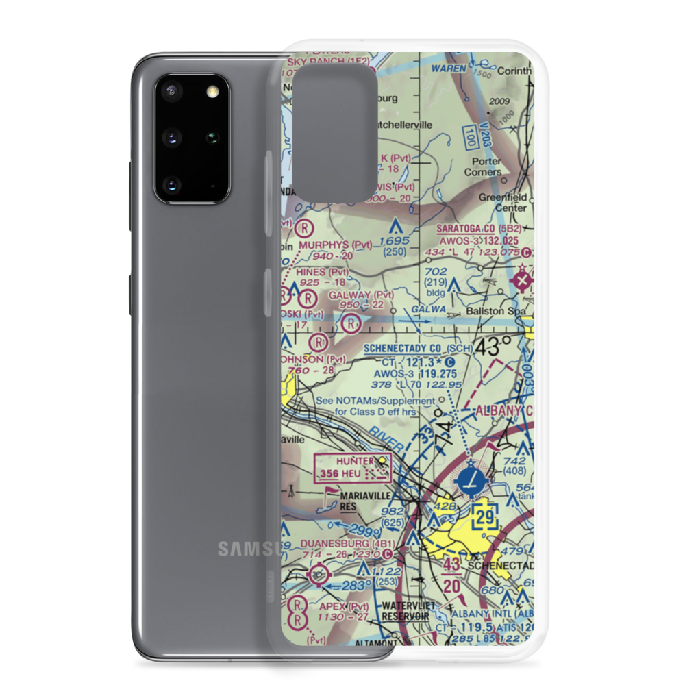 Westwind Farm Airport (0NK2) VFR Sectional Samsung Case Samsung Galaxy S20 Plus model shown