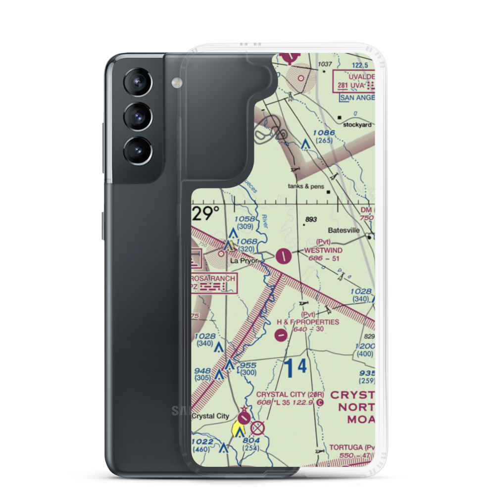 Westwind Ranch Airport (TE83) VFR Sectional Samsung Case Samsung Galaxy S21 model shown