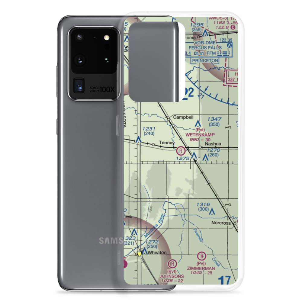 Wetenkamp Airport (29MN) VFR Sectional Samsung Case Samsung Galaxy S20 Ultra model shown