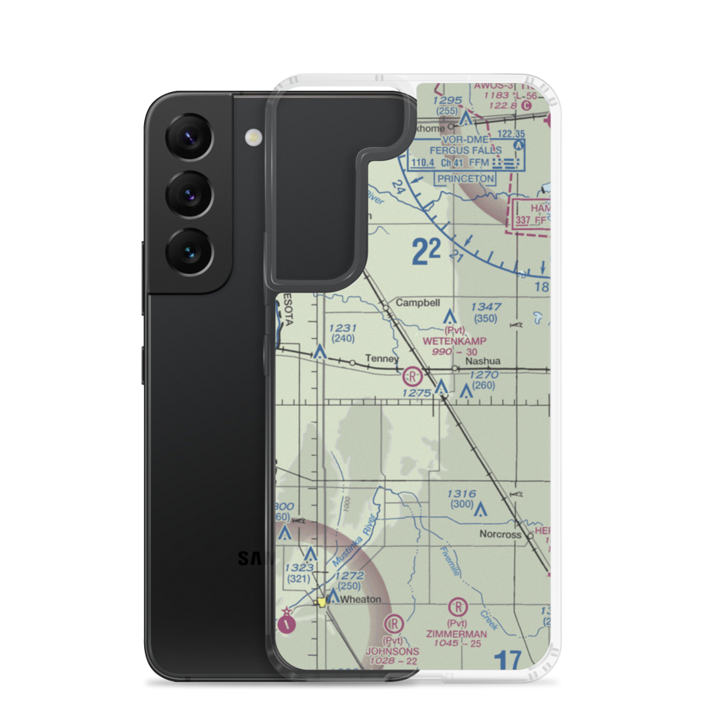 Wetenkamp Airport (29MN) VFR Sectional Samsung Case Samsung Galaxy S22 model shown