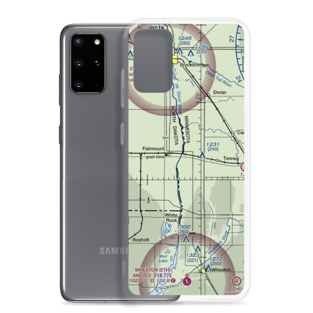 Wetherbee Farm Airport (1MN0) VFR Sectional Samsung Case Samsung Galaxy S20 Plus model shown