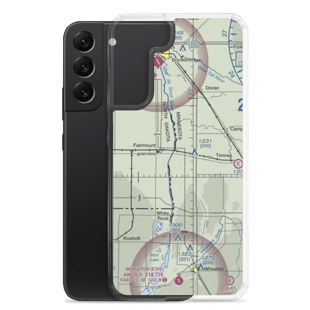 Wetherbee Farm Airport (1MN0) VFR Sectional Samsung Case Samsung Galaxy S22 Plus model shown