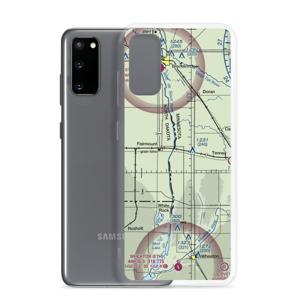 Wetherbee Farm Airport (1MN0) VFR Sectional Samsung Case Samsung Galaxy S20 model shown