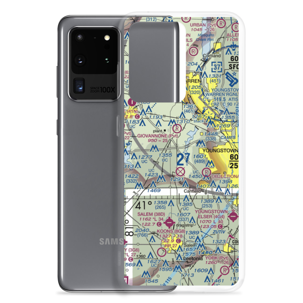 Wetzl Airport (46OH) VFR Sectional Samsung Case Samsung Galaxy S20 Ultra model shown