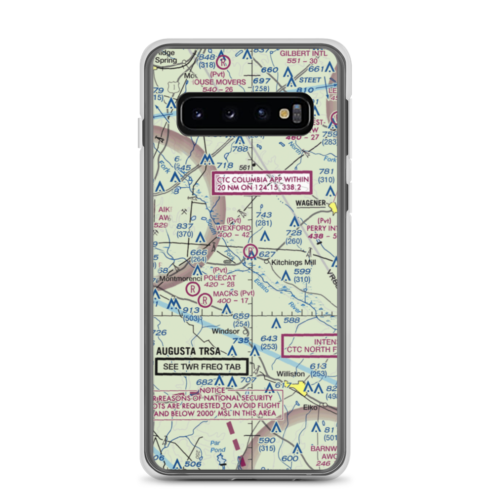 Wexford Landing Airport (4SC7) VFR Sectional Samsung Case Samsung Galaxy S10 model shown