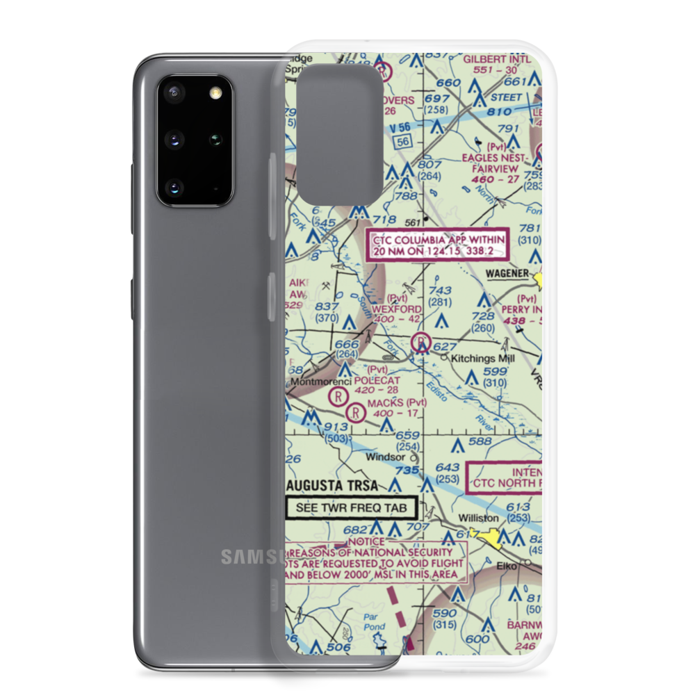 Wexford Landing Airport (4SC7) VFR Sectional Samsung Case Samsung Galaxy S20 Plus model shown