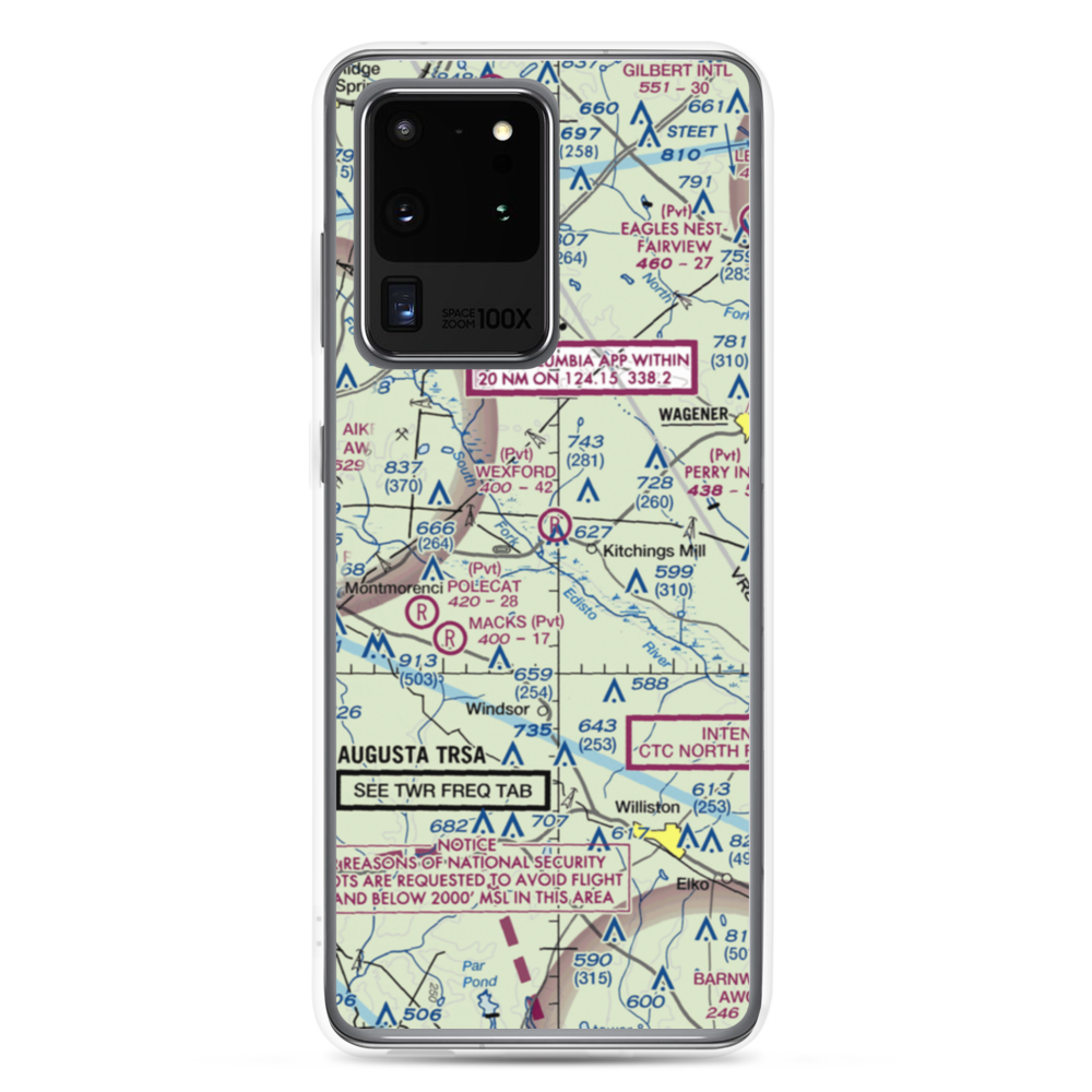 Wexford Landing Airport (4SC7) VFR Sectional Samsung Case Samsung Galaxy S20 Ultra model shown