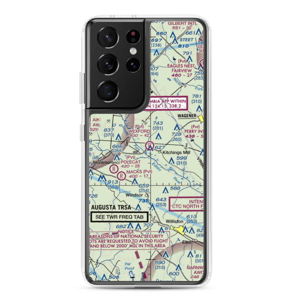 Wexford Landing Airport (4SC7) VFR Sectional Samsung Case Samsung Galaxy S21 Ultra model shown