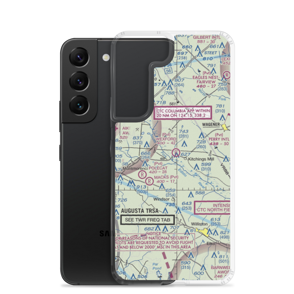 Wexford Landing Airport (4SC7) VFR Sectional Samsung Case Samsung Galaxy S22 model shown
