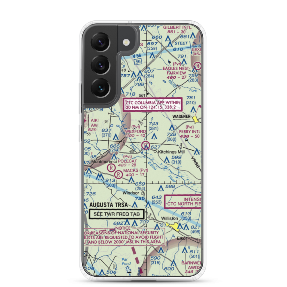 Wexford Landing Airport (4SC7) VFR Sectional Samsung Case Samsung Galaxy S22 Plus model shown