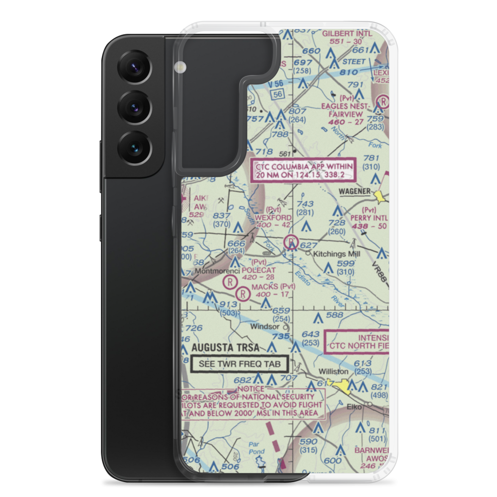 Wexford Landing Airport (4SC7) VFR Sectional Samsung Case Samsung Galaxy S22 Plus model shown