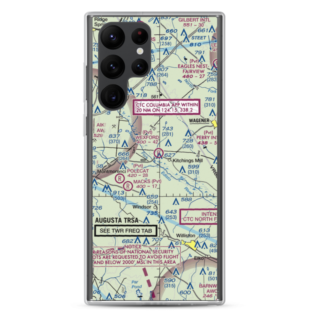 Wexford Landing Airport (4SC7) VFR Sectional Samsung Case Samsung Galaxy S22 Ultra model shown