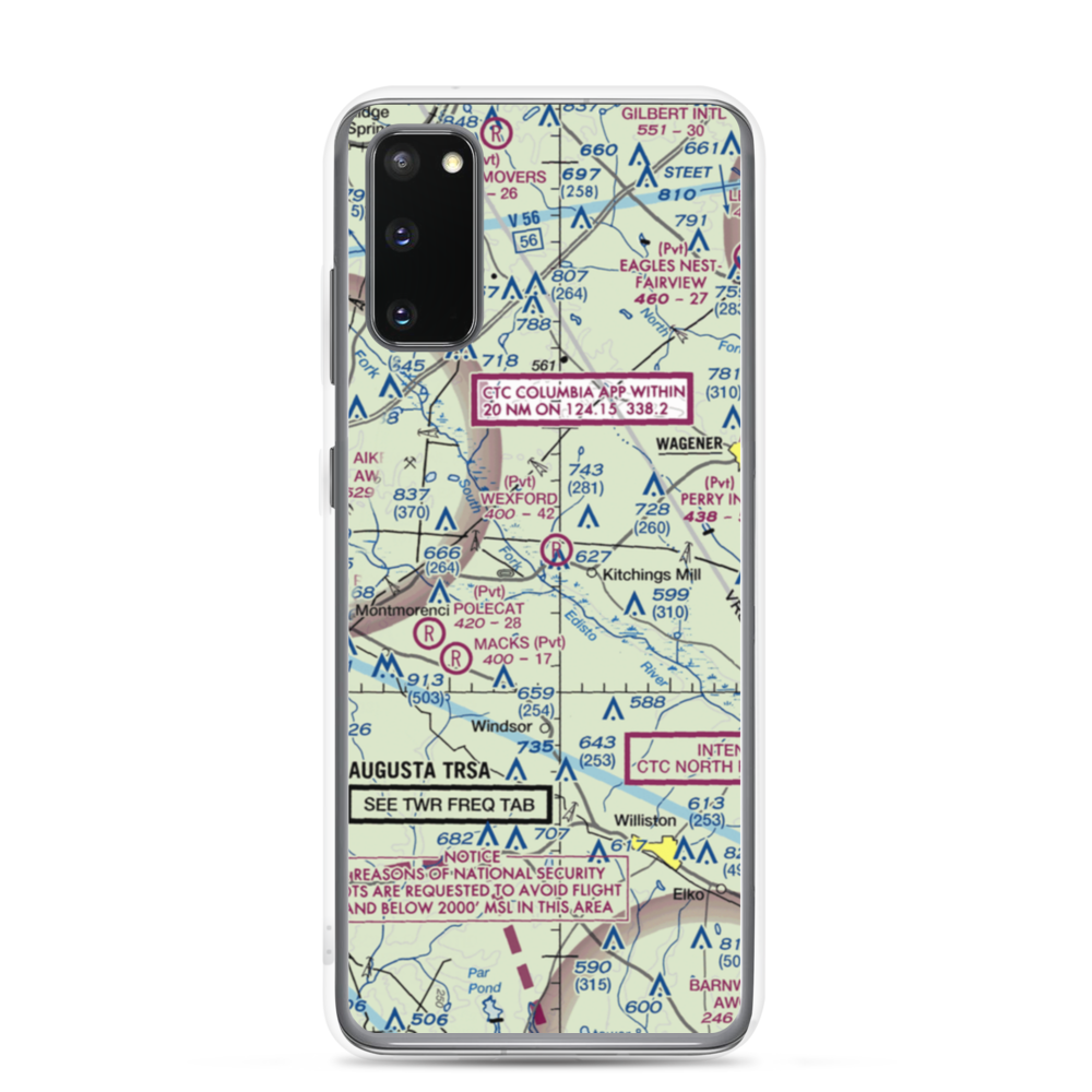 Wexford Landing Airport (4SC7) VFR Sectional Samsung Case Samsung Galaxy S20 model shown