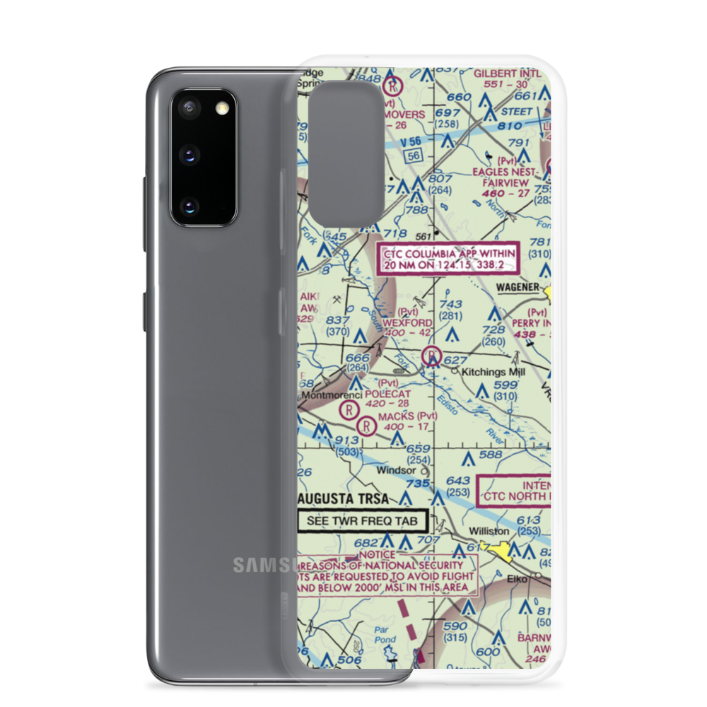 Wexford Landing Airport (4SC7) VFR Sectional Samsung Case Samsung Galaxy S20 model shown