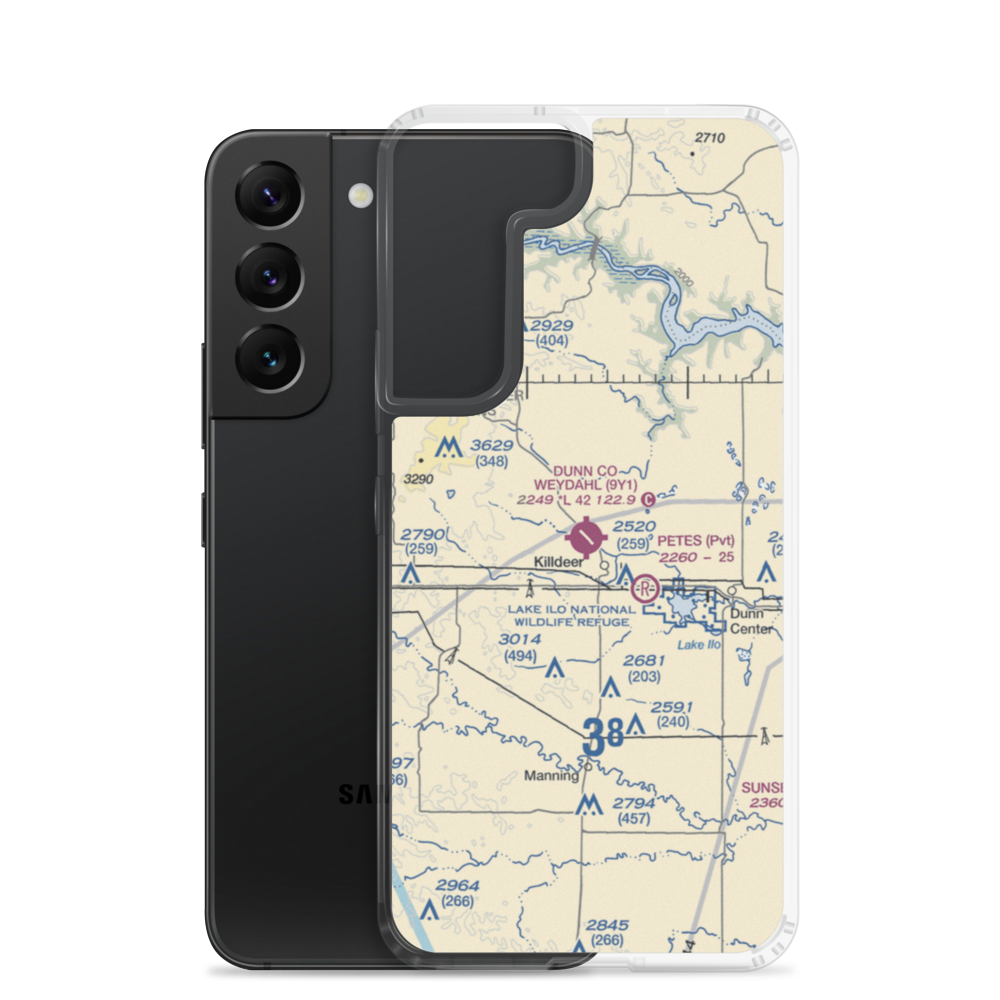 Weydahl Field (9Y1) VFR Sectional Samsung Case Samsung Galaxy S22 model shown
