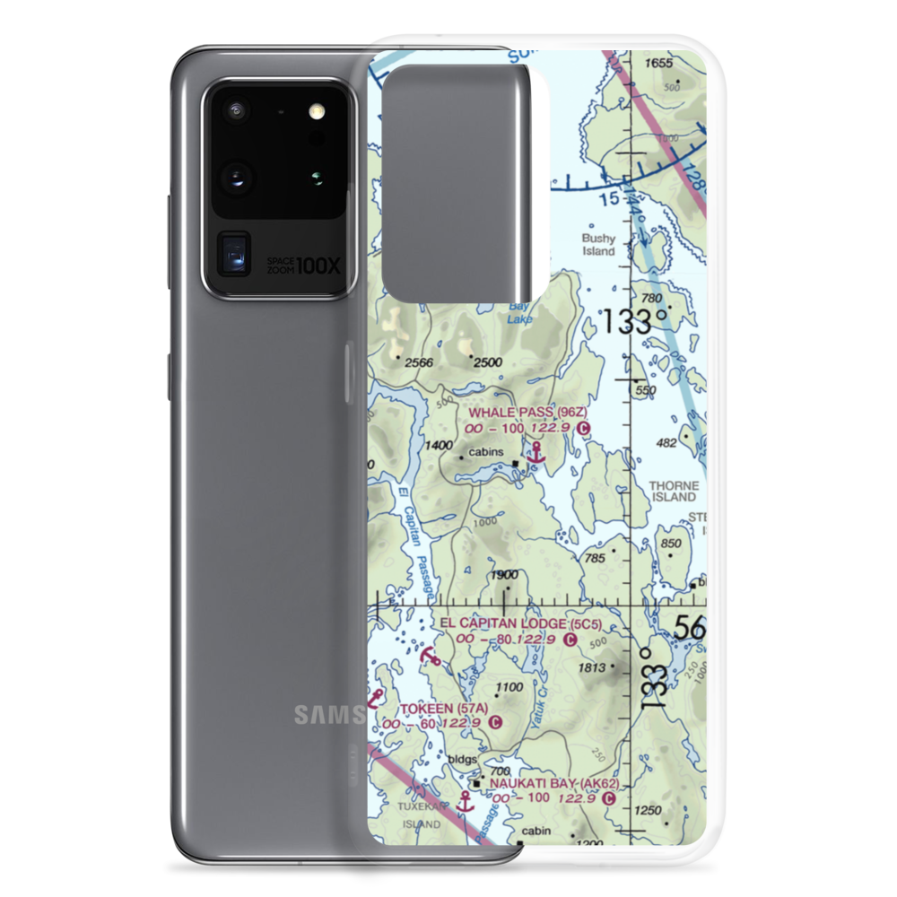 Whale Pass Seaplane Float Harbor Facility (96Z) VFR Sectional Samsung Case Samsung Galaxy S20 Ultra model shown