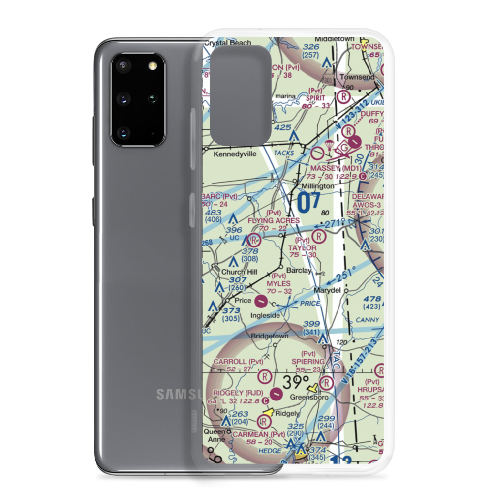 Whalen Field (25MD) VFR Sectional Samsung Case Samsung Galaxy S20 Plus model shown