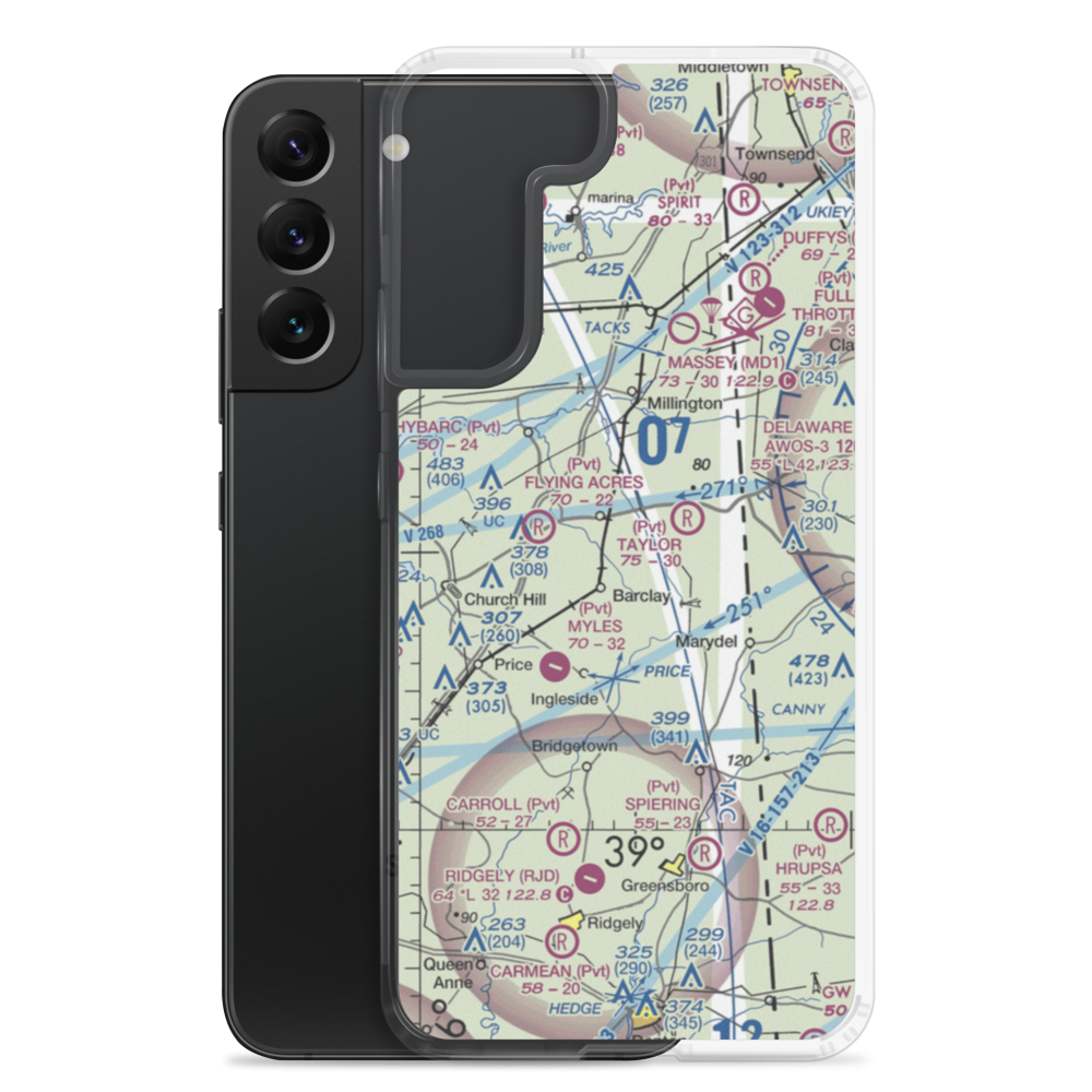 Whalen Field (25MD) VFR Sectional Samsung Case Samsung Galaxy S22 Plus model shown