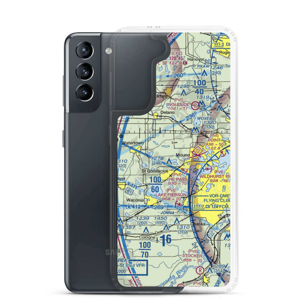 Whaletail Lake Seaplane Base (95MN) VFR Sectional Samsung Case Samsung Galaxy S21 model shown