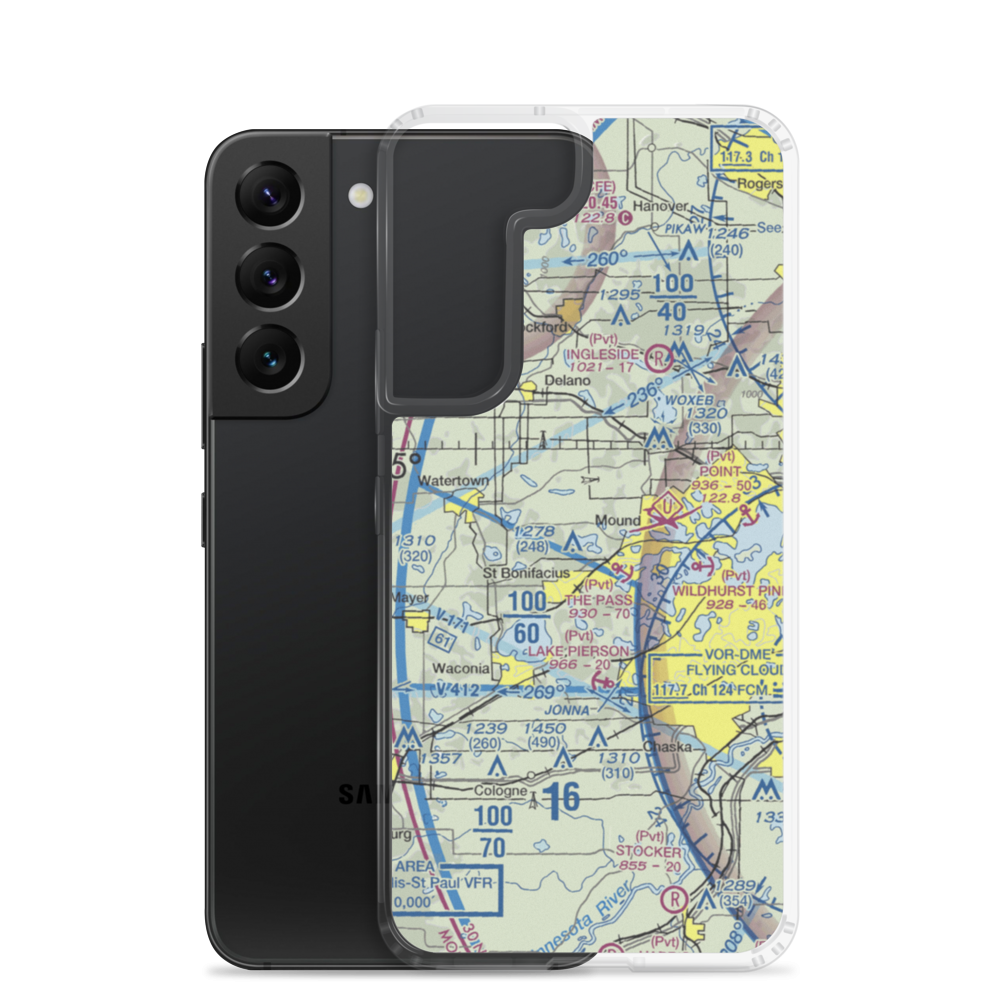 Whaletail Lake Seaplane Base (95MN) VFR Sectional Samsung Case Samsung Galaxy S22 model shown