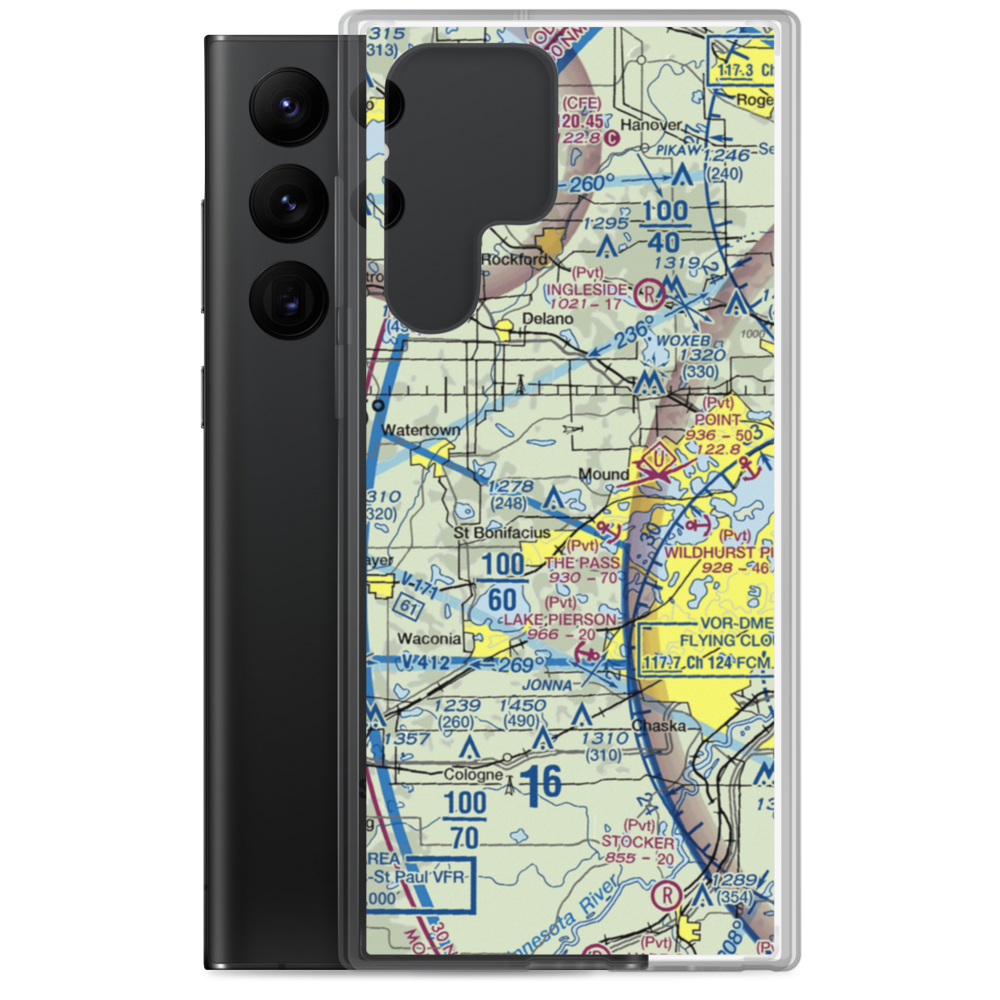 Whaletail Lake Seaplane Base (95MN) VFR Sectional Samsung Case Samsung Galaxy S22 Ultra model shown