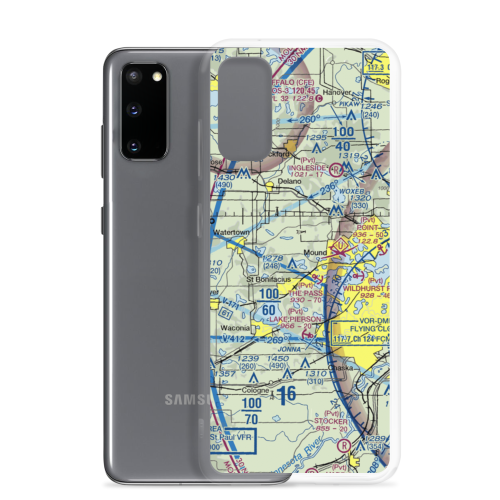 Whaletail Lake Seaplane Base (95MN) VFR Sectional Samsung Case Samsung Galaxy S20 model shown