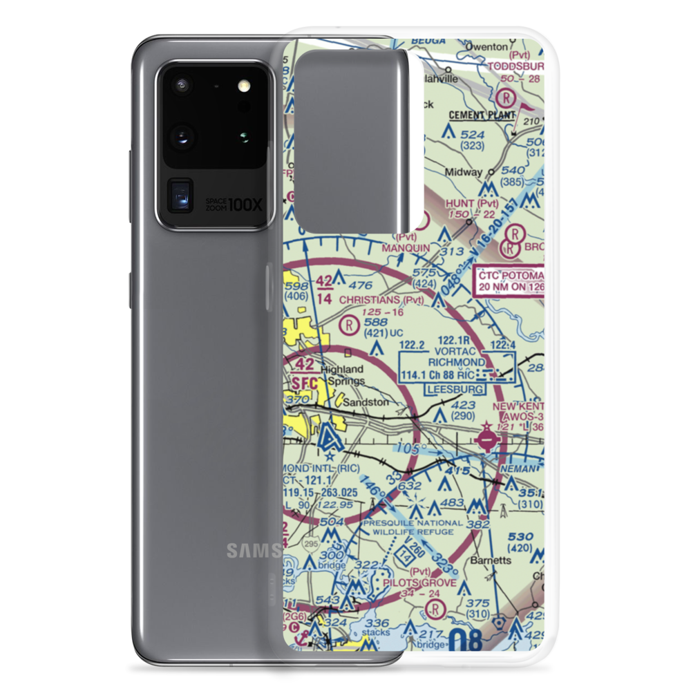 Wharton Field (US-0036) VFR Sectional Samsung Case Samsung Galaxy S20 Ultra model shown