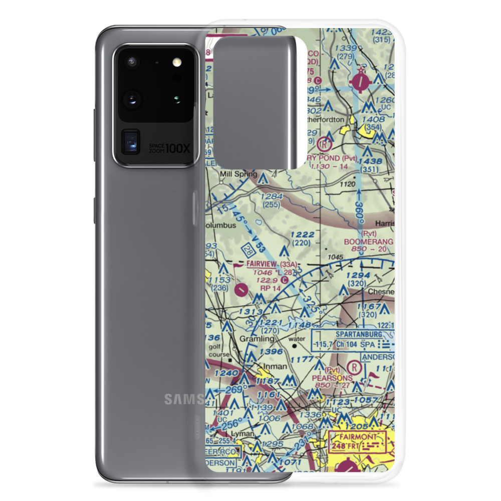 Wheat Field (56NC) VFR Sectional Samsung Case Samsung Galaxy S20 Ultra model shown