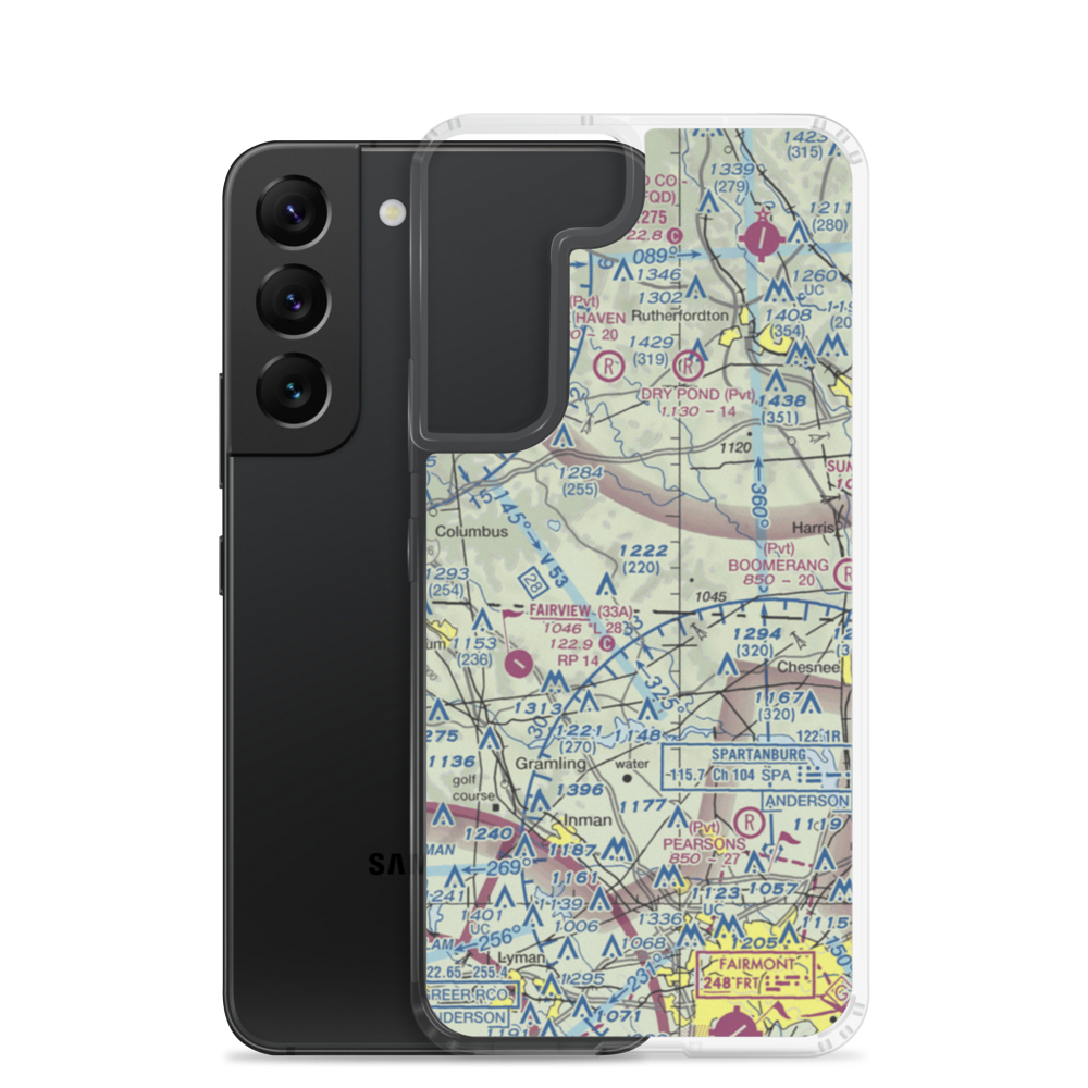 Wheat Field (56NC) VFR Sectional Samsung Case Samsung Galaxy S22 model shown