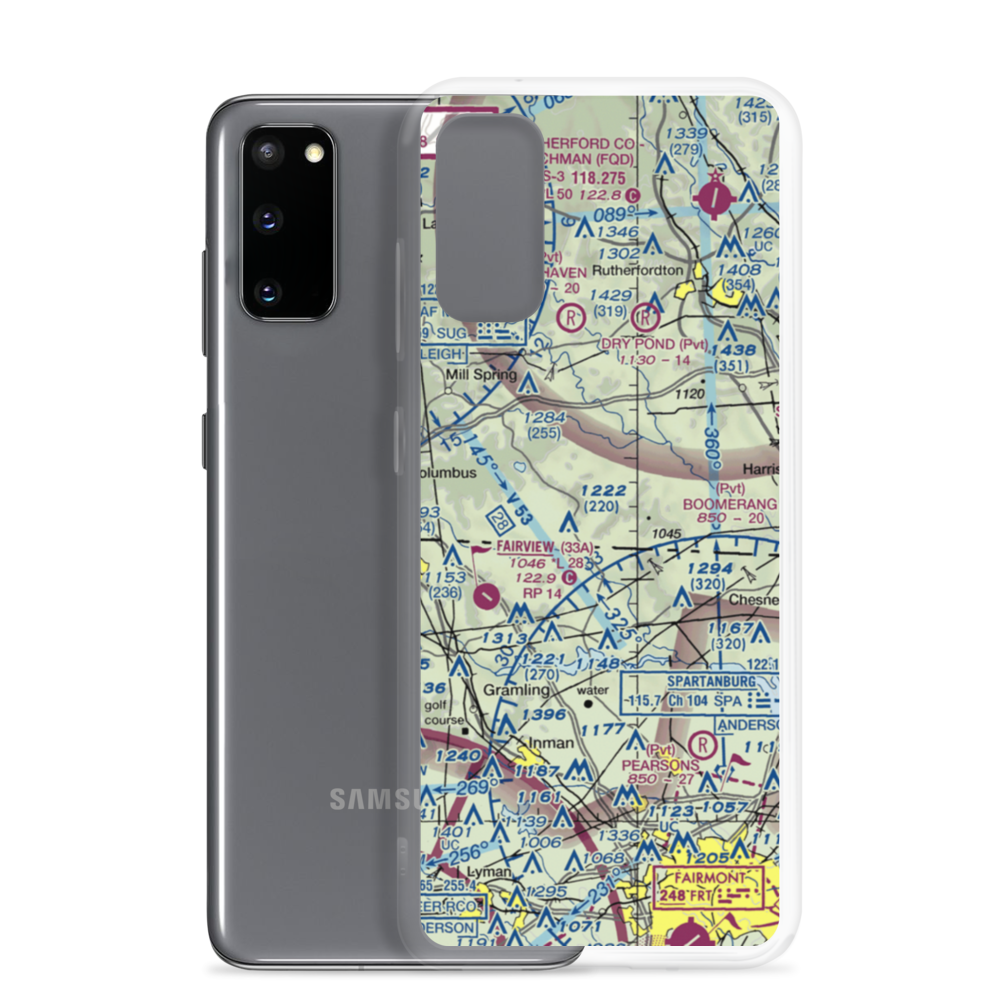 Wheat Field (56NC) VFR Sectional Samsung Case Samsung Galaxy S20 model shown