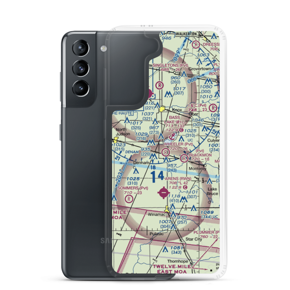 Wheeler Airport (IG05) VFR Sectional Samsung Case Samsung Galaxy S21 model shown