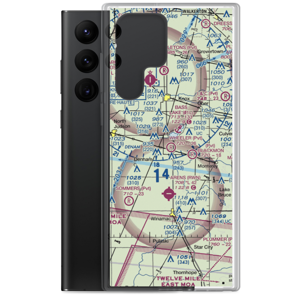 Wheeler Airport (IG05) VFR Sectional Samsung Case Samsung Galaxy S22 Ultra model shown