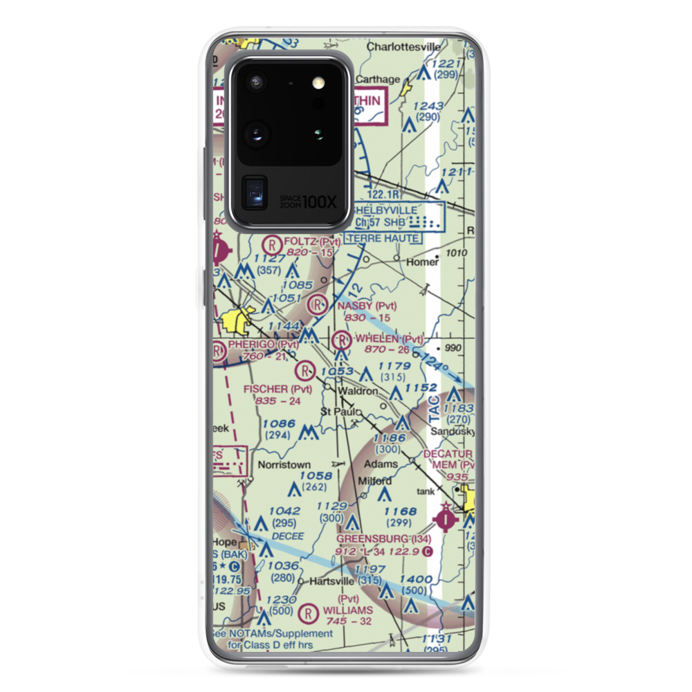 Whelen Airport (6IN2) VFR Sectional Samsung Case Samsung Galaxy S20 Ultra model shown