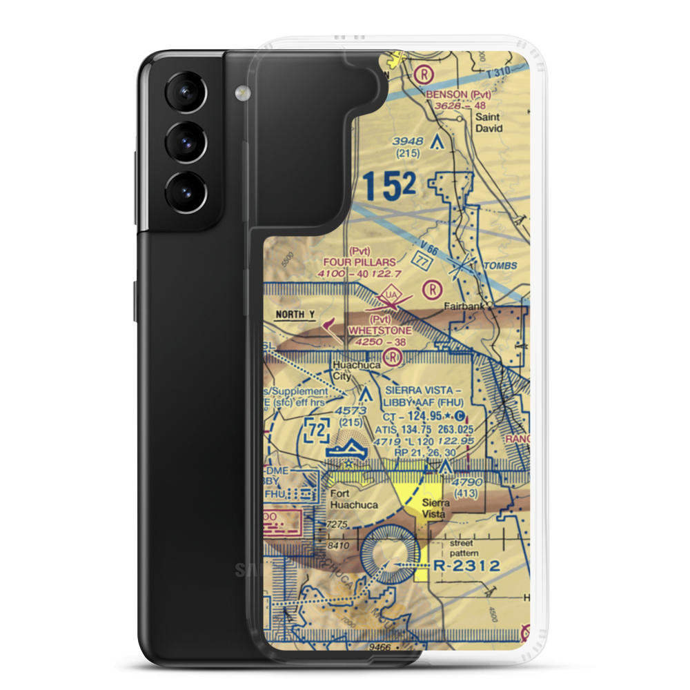 Whetstone Airport (11AZ) VFR Sectional Samsung Case Samsung Galaxy S21 Plus model shown