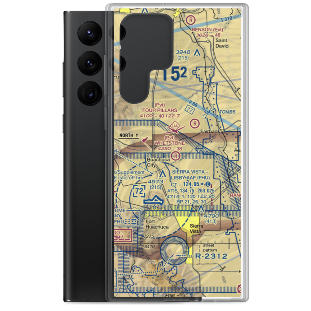 Whetstone Airport (11AZ) VFR Sectional Samsung Case Samsung Galaxy S22 Ultra model shown