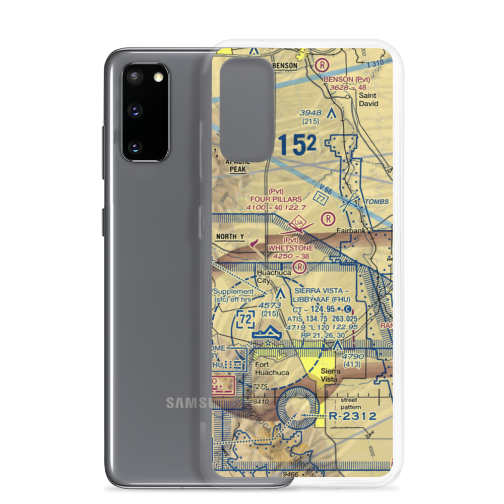 Whetstone Airport (11AZ) VFR Sectional Samsung Case Samsung Galaxy S20 model shown