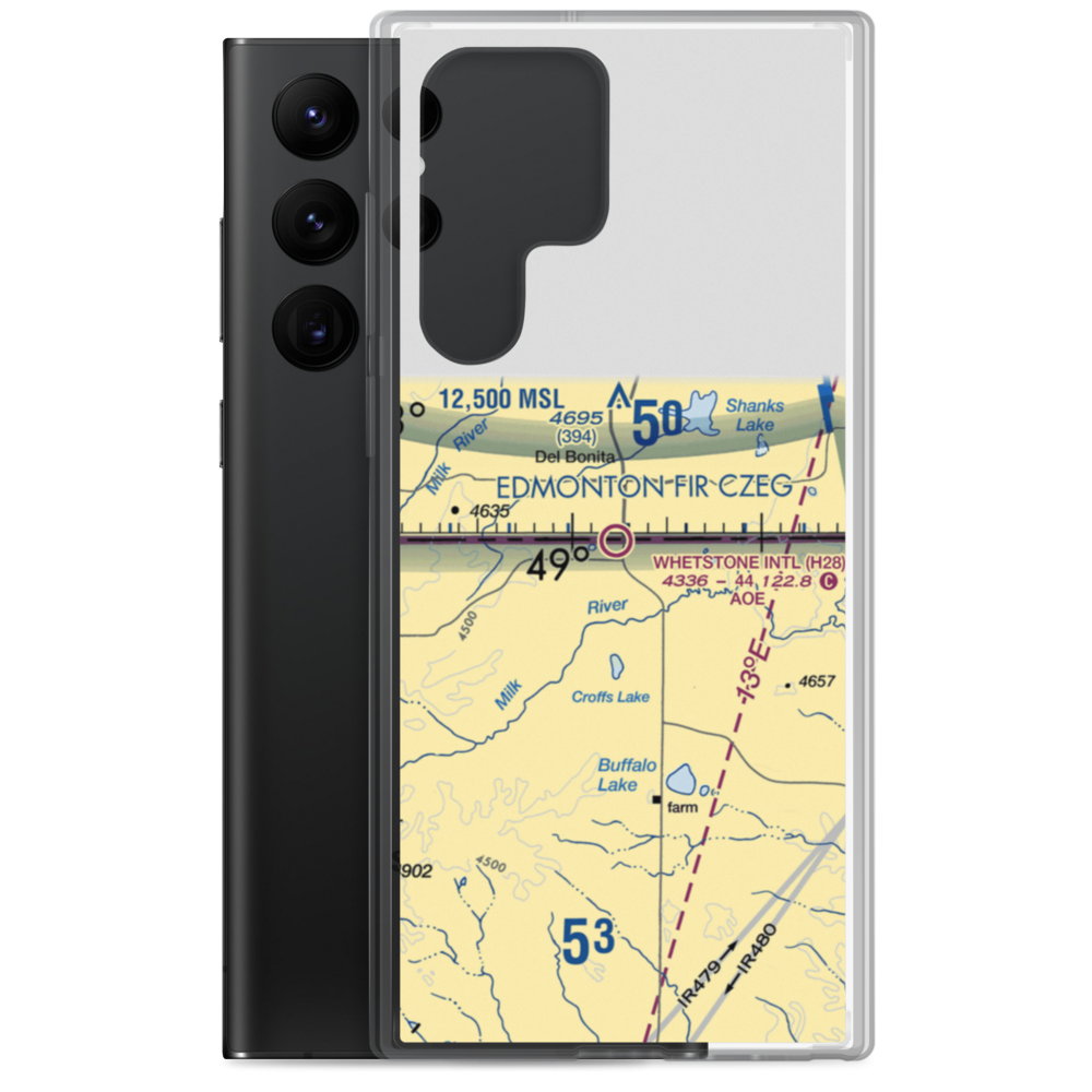 Whetstone International Airport (H28) VFR Sectional Samsung Case Samsung Galaxy S22 Ultra model shown