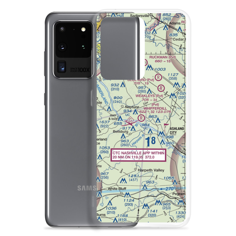 Whifferdill Airport (TN77) VFR Sectional Samsung Case Samsung Galaxy S20 Ultra model shown