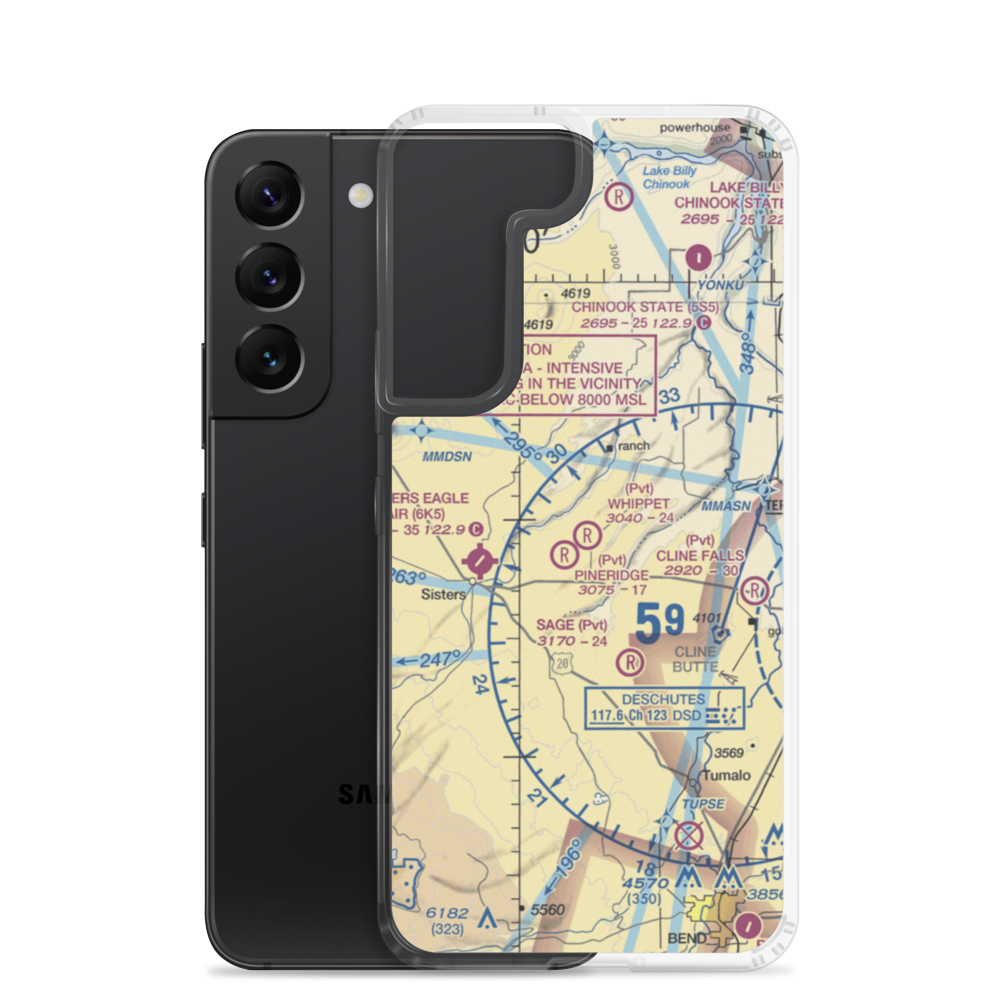 Whippet Field (OR34) VFR Sectional Samsung Case Samsung Galaxy S22 model shown