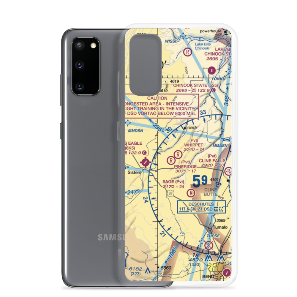 Whippet Field (OR34) VFR Sectional Samsung Case Samsung Galaxy S20 model shown