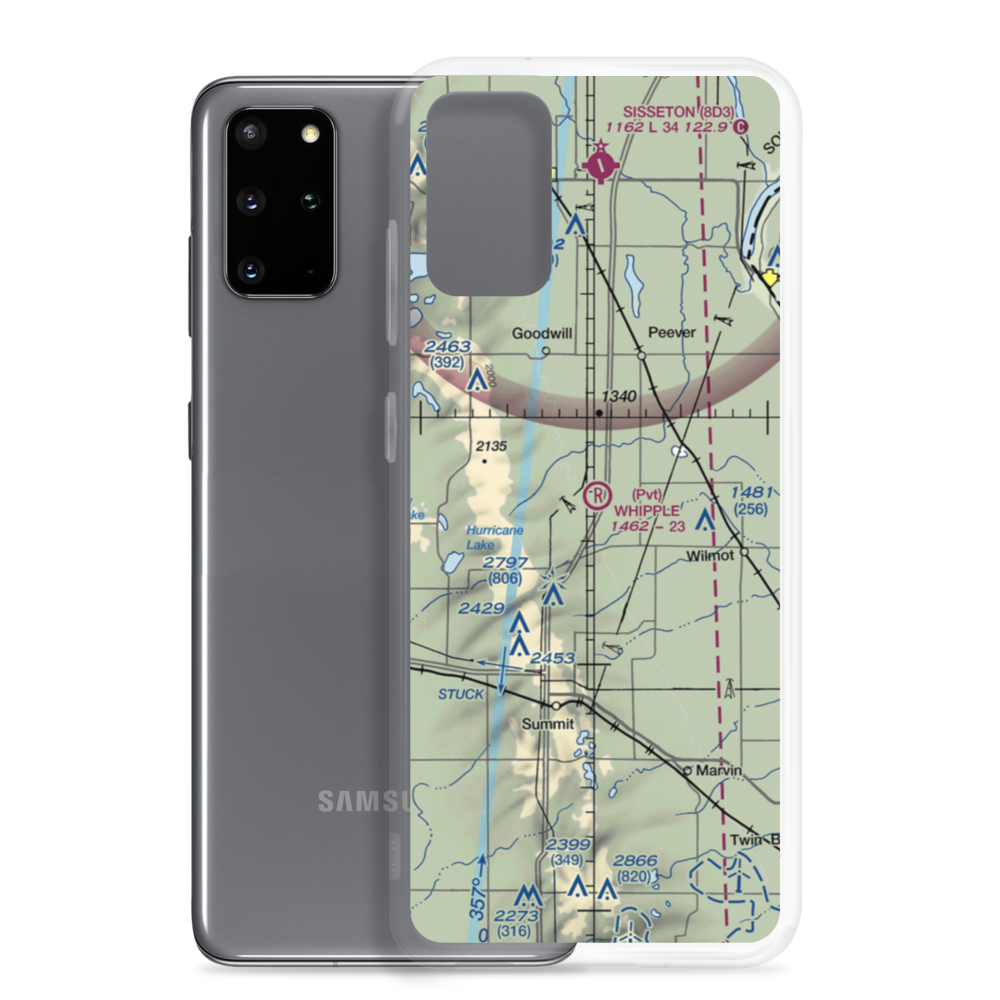 Whipple Ranch Airport (SD65) VFR Sectional Samsung Case Samsung Galaxy S20 Plus model shown