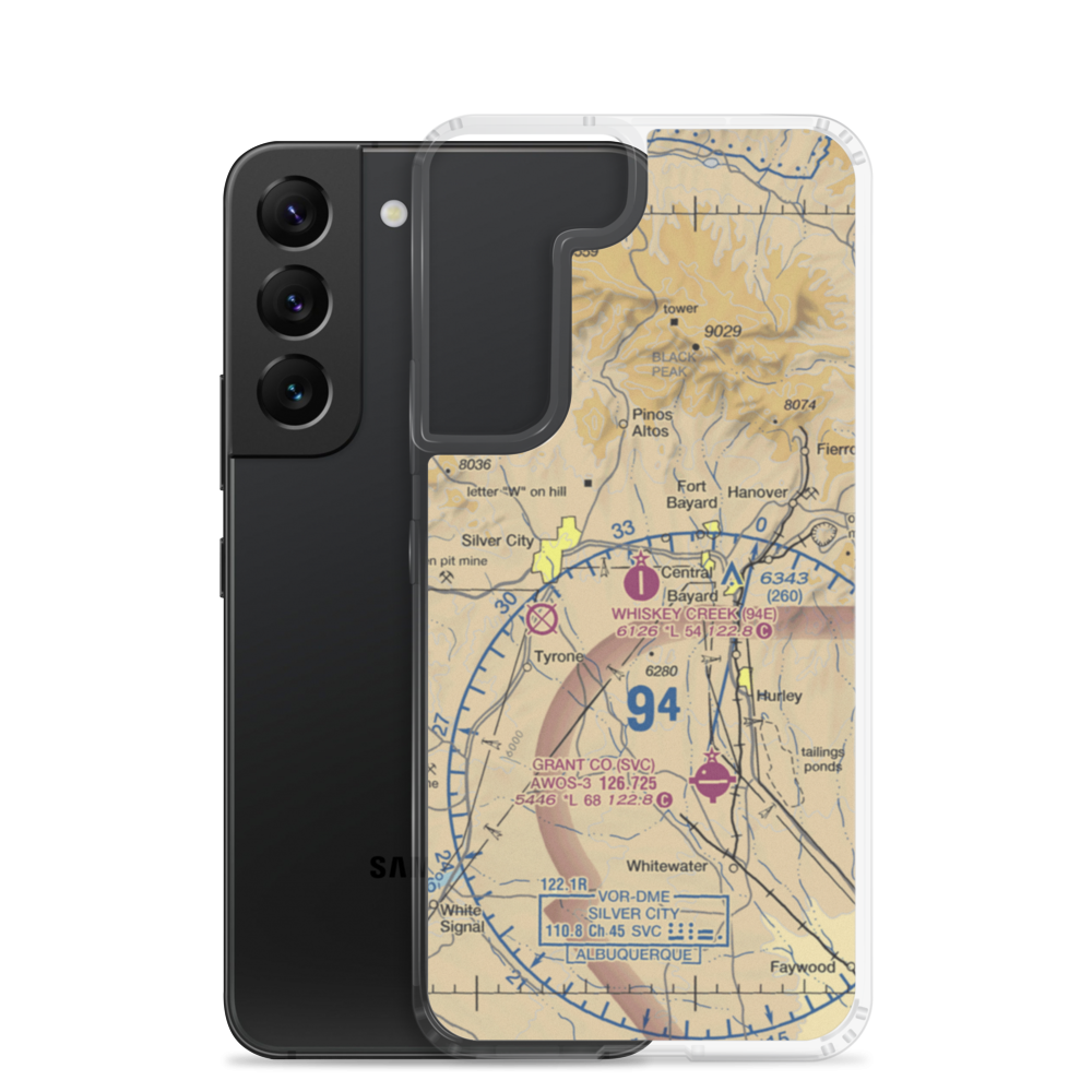 Whiskey Creek Airport (94E) VFR Sectional Samsung Case Samsung Galaxy S22 model shown