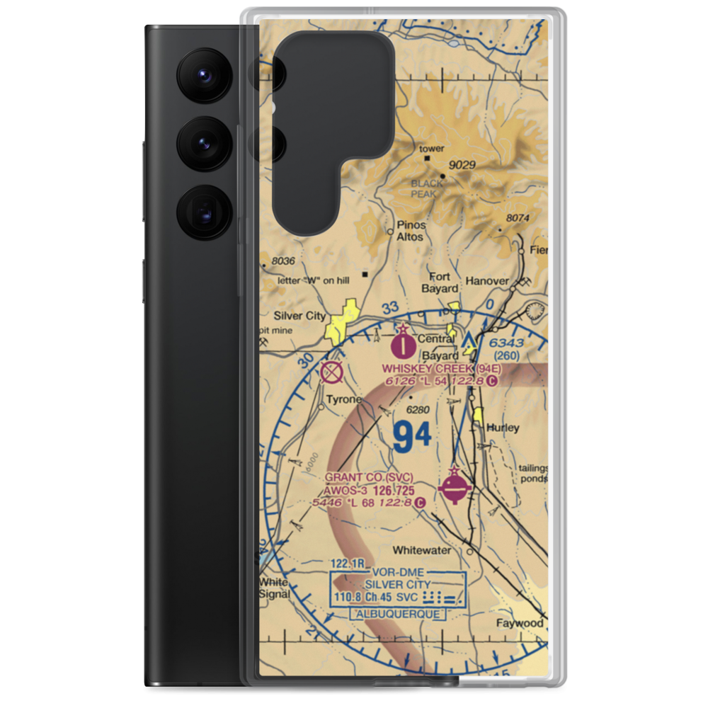 Whiskey Creek Airport (94E) VFR Sectional Samsung Case Samsung Galaxy S22 Ultra model shown