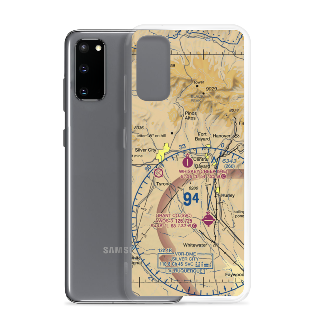 Whiskey Creek Airport (94E) VFR Sectional Samsung Case Samsung Galaxy S20 model shown