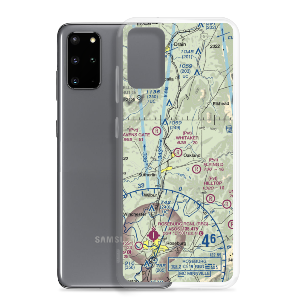 Whitaker Airport (60OR) VFR Sectional Samsung Case Samsung Galaxy S20 Plus model shown