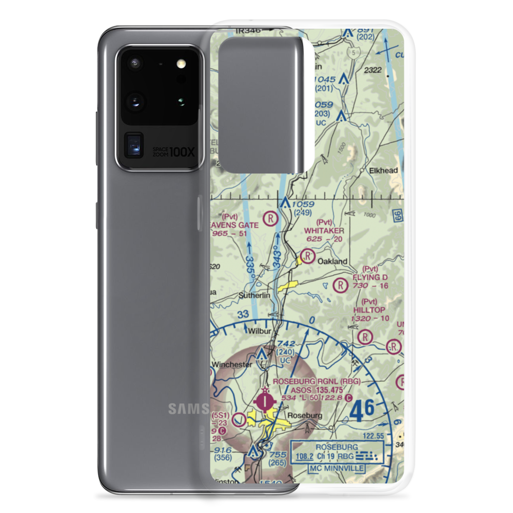Whitaker Airport (60OR) VFR Sectional Samsung Case Samsung Galaxy S20 Ultra model shown