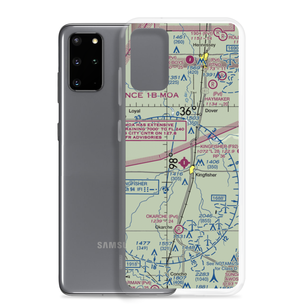 White Airport (6OK0) VFR Sectional Samsung Case Samsung Galaxy S20 Plus model shown