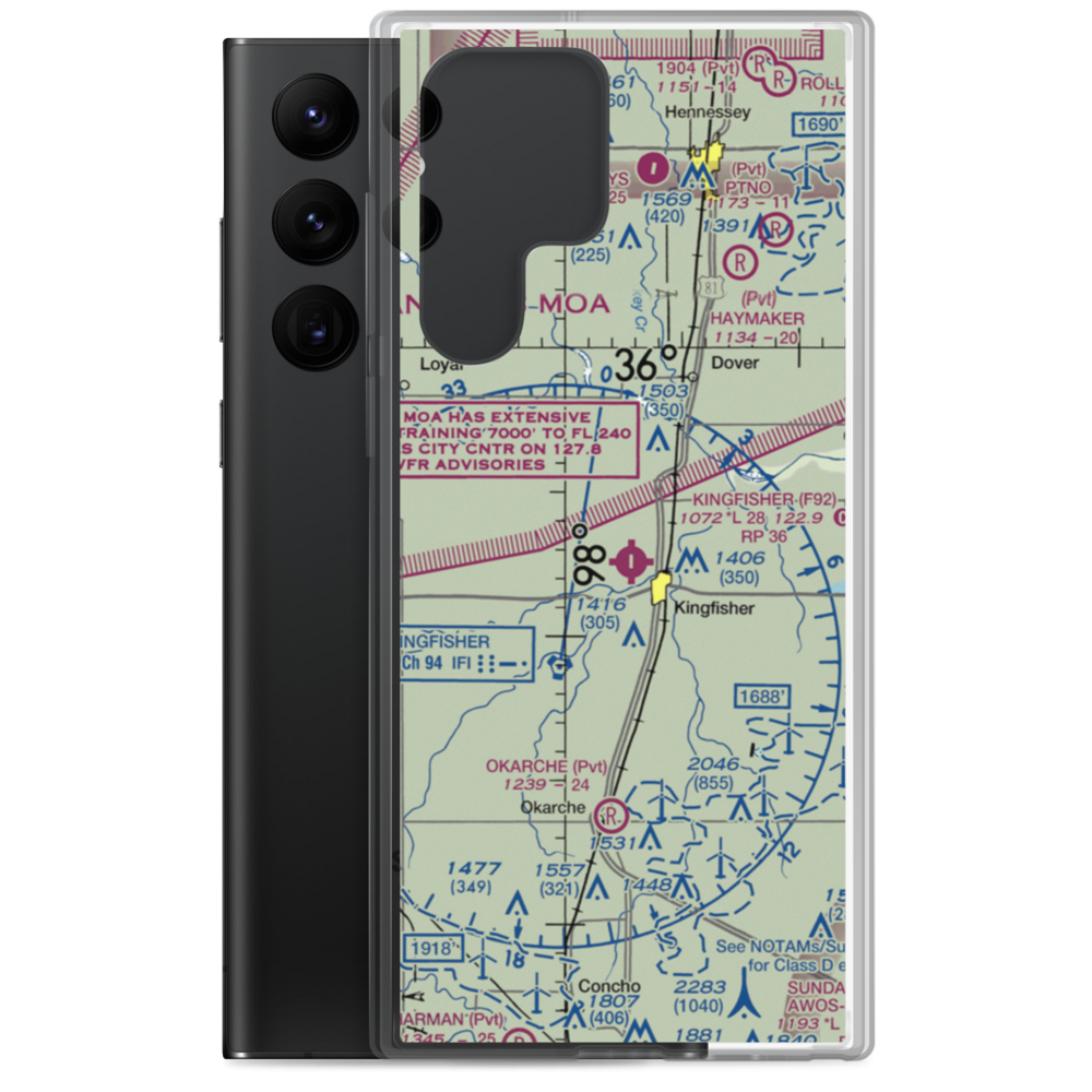 White Airport (6OK0) VFR Sectional Samsung Case Samsung Galaxy S22 Ultra model shown