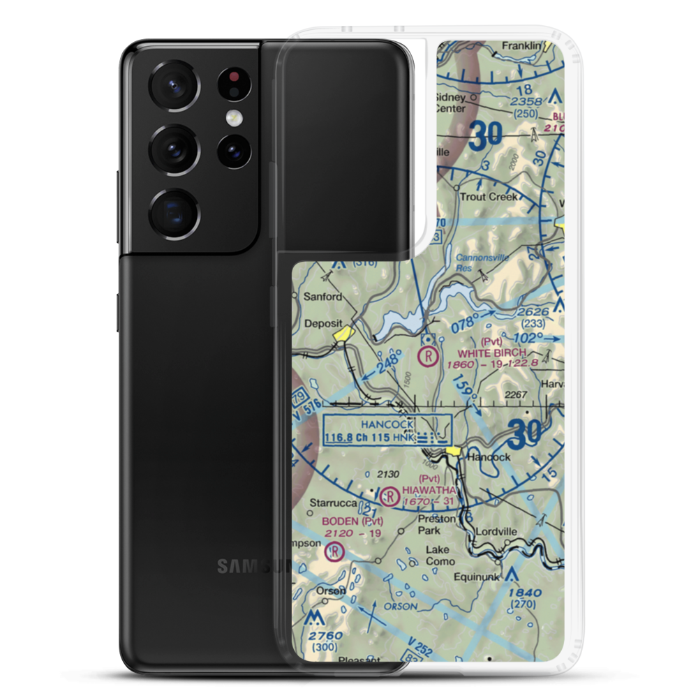 White Birch Airport (NK68) VFR Sectional Samsung Case Samsung Galaxy S21 Ultra model shown